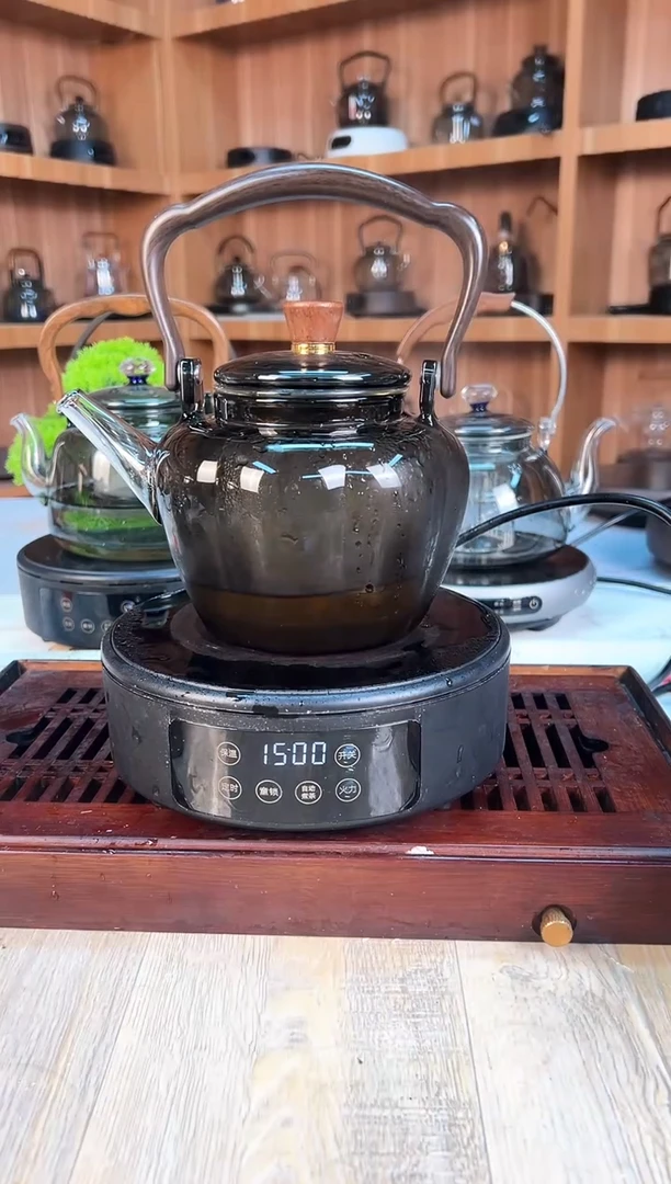 高硼硅玻璃泡茶壶1500瓦横硕电陶炉