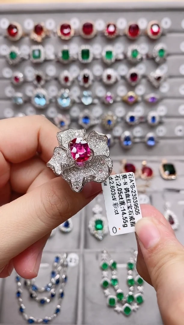 【闪购商品】红宝石18K金戒指18K金镶嵌·