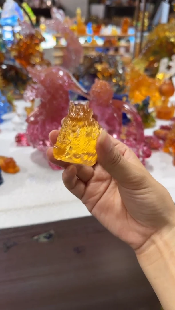 琉璃手工艺品小金龙