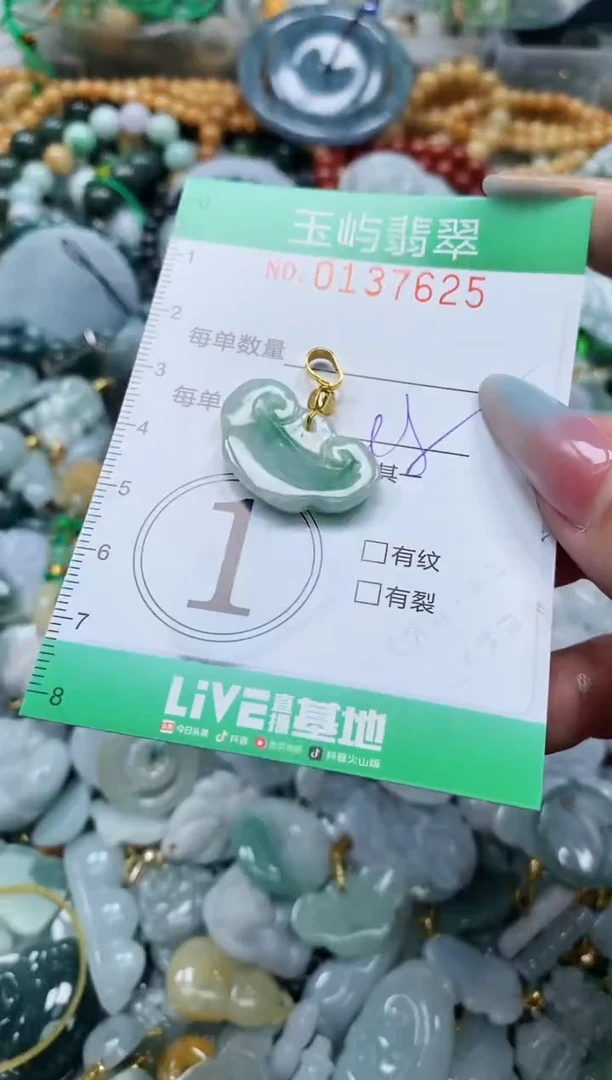 翡翠未镶嵌颈饰闪购0137625