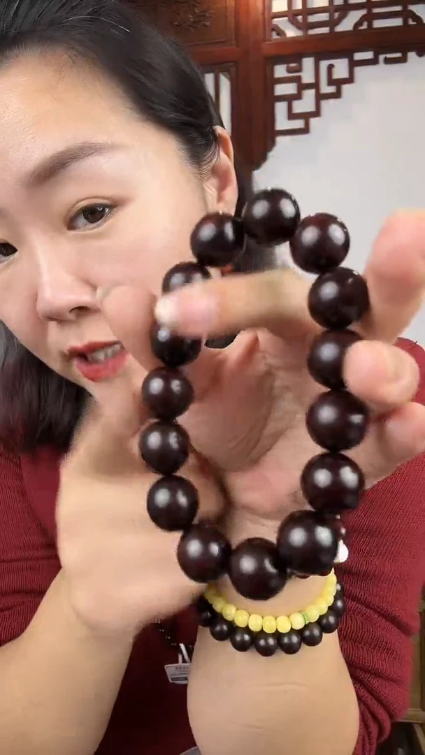 檀香紫檀（小叶紫檀）小叶紫檀卡1.5单圈手串