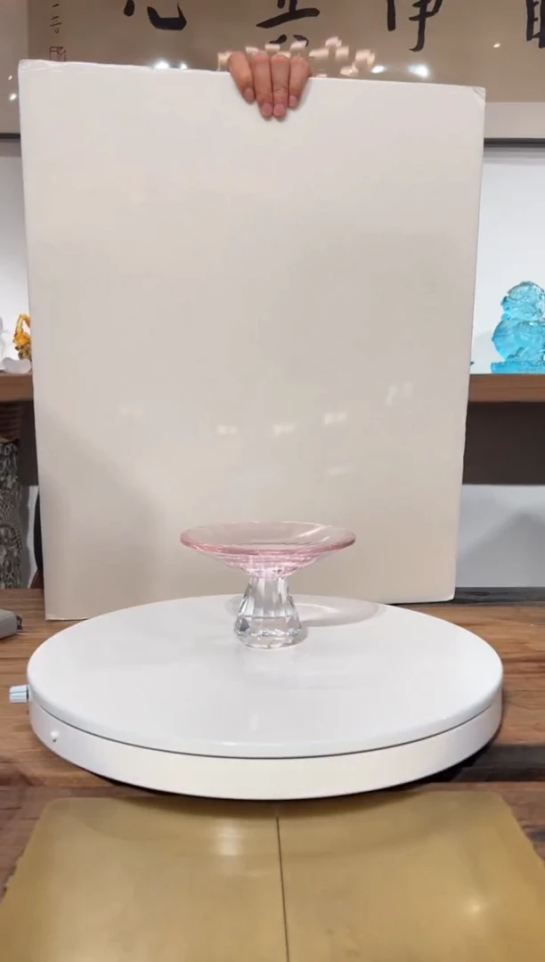 【闪购商品】摆件 A19粉水晶坚果碟水晶琉璃摆件