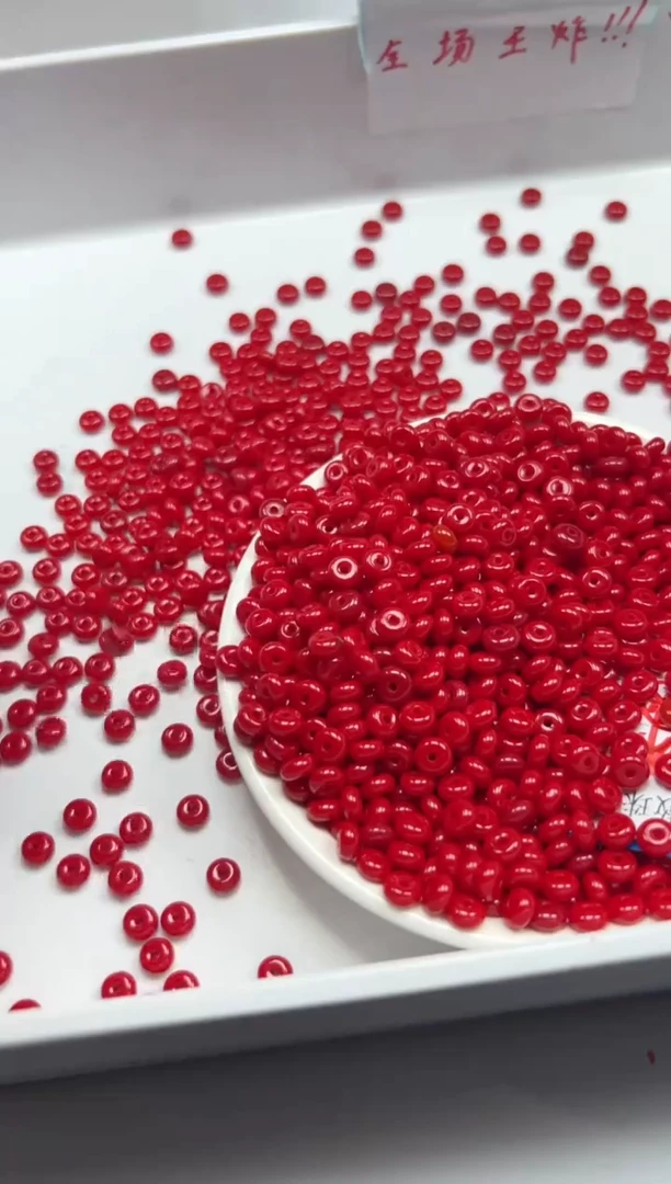 南红玛瑙未镶嵌颈饰W2256锦红南红隔片6*3mm*50颗