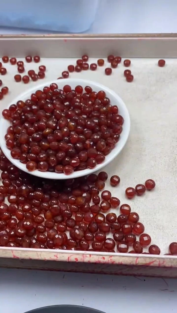 【闪购商品】玛瑙/玉髓颈饰未镶嵌w2109南红富甲珠8mm*15颗