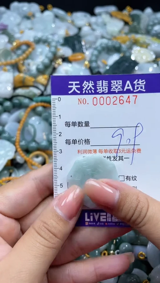 翡翠未镶嵌颈饰02647