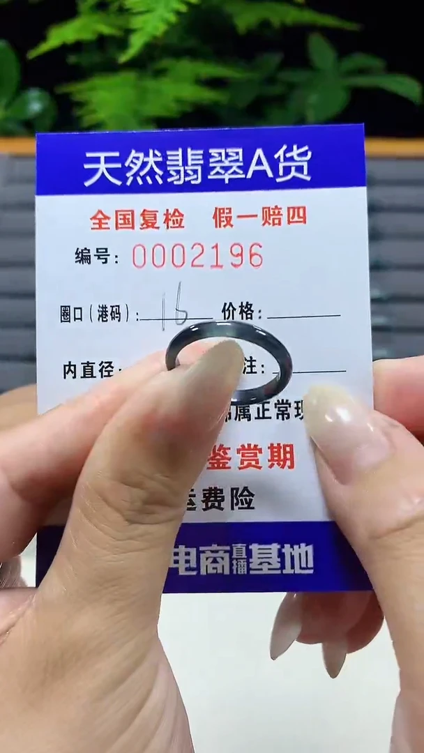 未镶嵌戒指翡翠2196天然翡翠A货