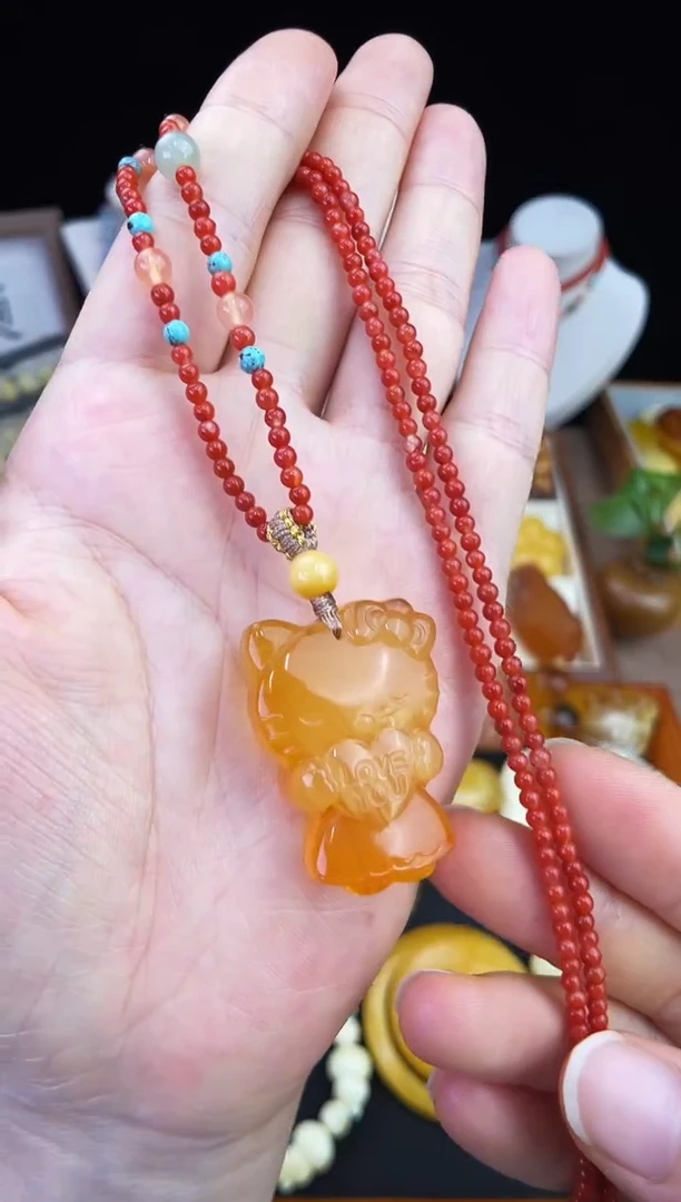 琥珀未镶嵌珠宝奇石柒月