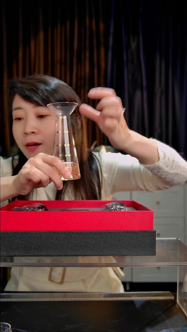 水晶玻璃手柄款1只白酒分酒器11111