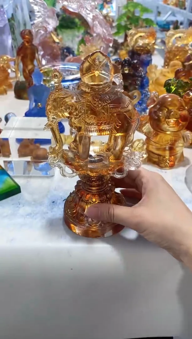 手工艺品琉璃108 象宝 微瑕介意勿拍 不退不换