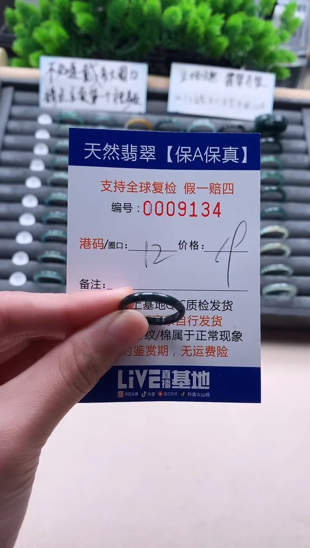未镶嵌戒指翡翠9134