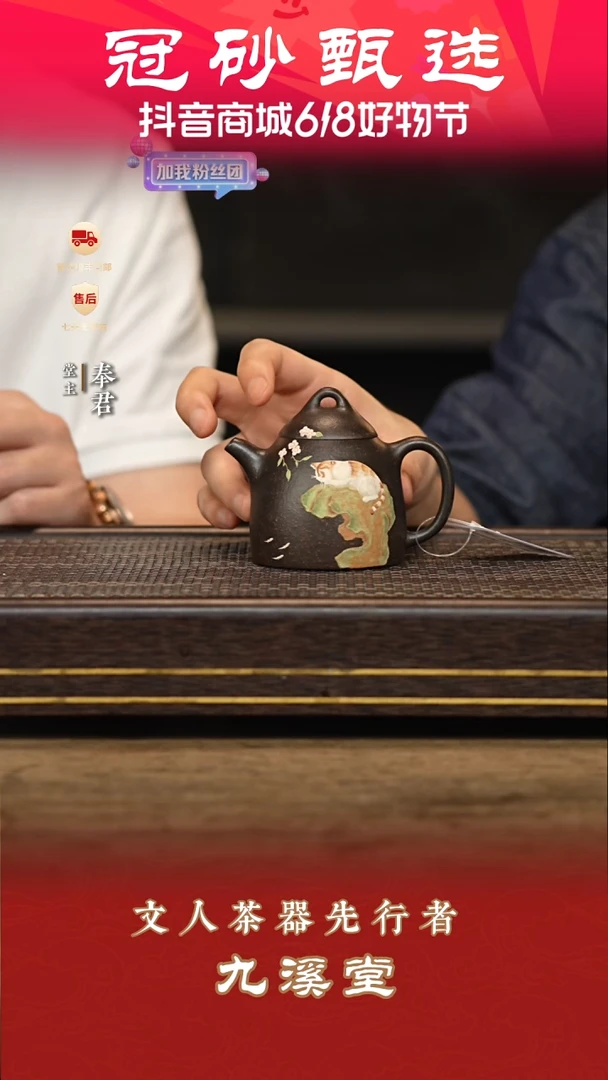 茶壶紫砂九溪堂壶27