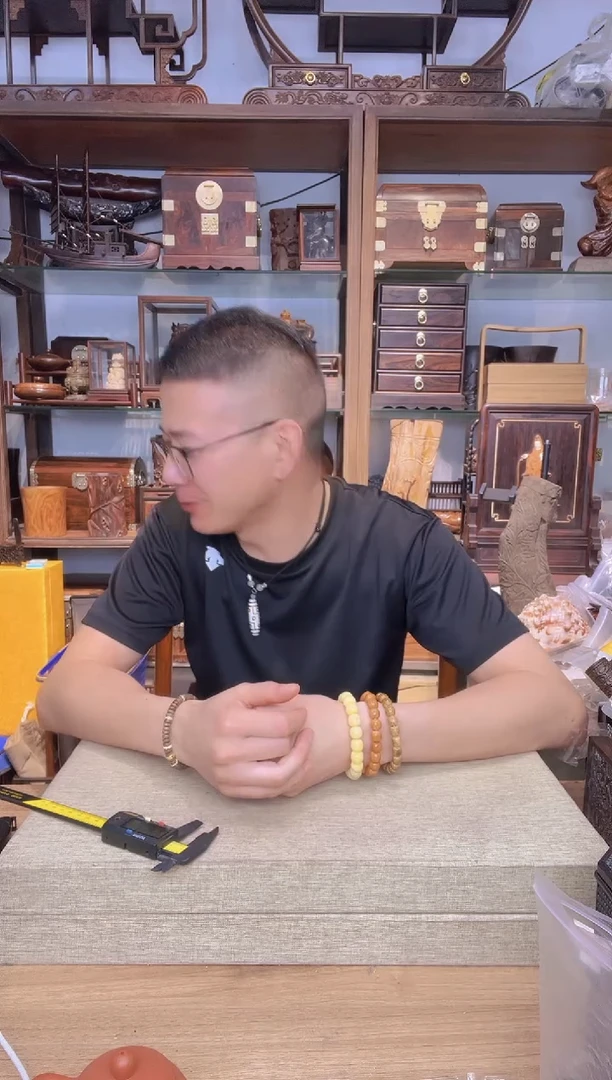 乌木类书架641珍随形珠子长链