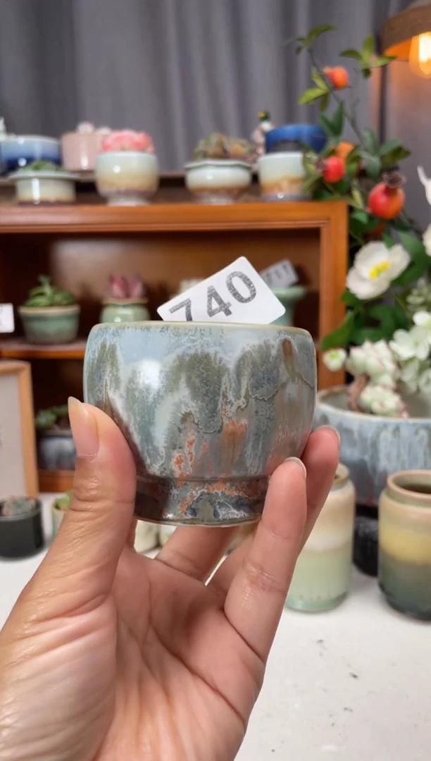 瓷片740知木小芳花盆
