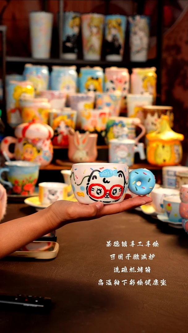 景德镇手工手绘杯杯