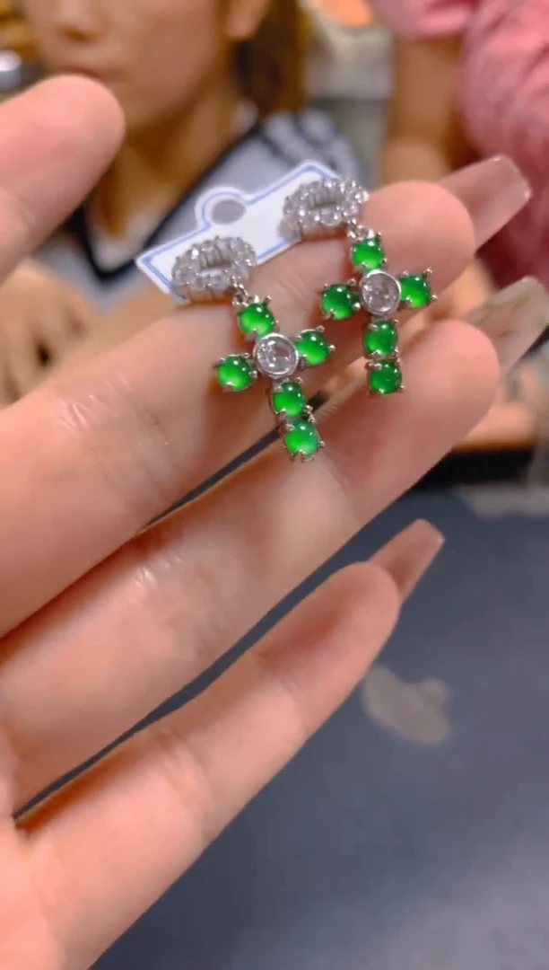 翡翠未镶嵌耳饰0163321263多样性发一