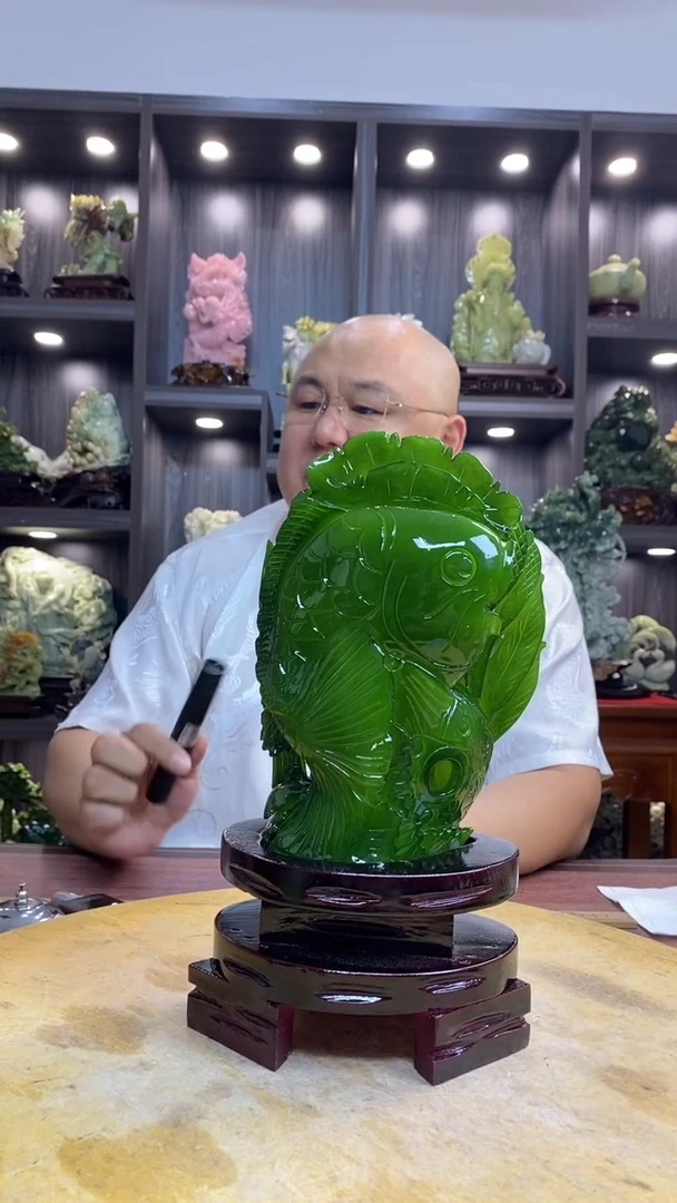 玉王****室 玉岫岩料手工雕刻摆件居家装饰送礼一物一图