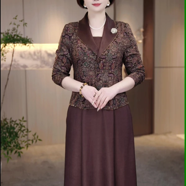 F大码女装连衣裙遮肉显瘦加肥加大款收腰显瘦FY-25003