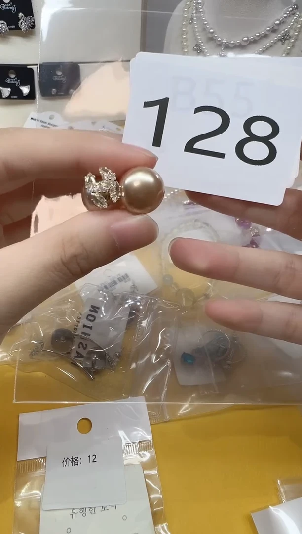 铜合金925银仿珍珠128