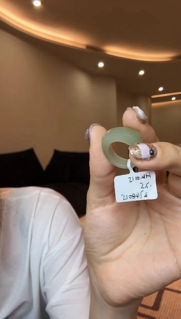 【闪购商品】和田玉戒指未镶嵌15码绿马鞍