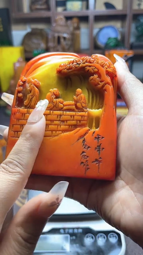 寿山石印石纯天然石料