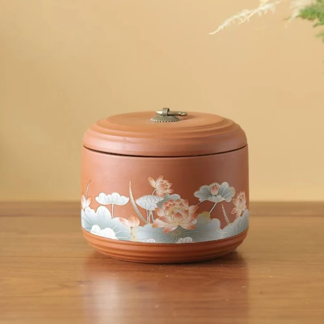 大海茶器@@E381-茶叶罐
