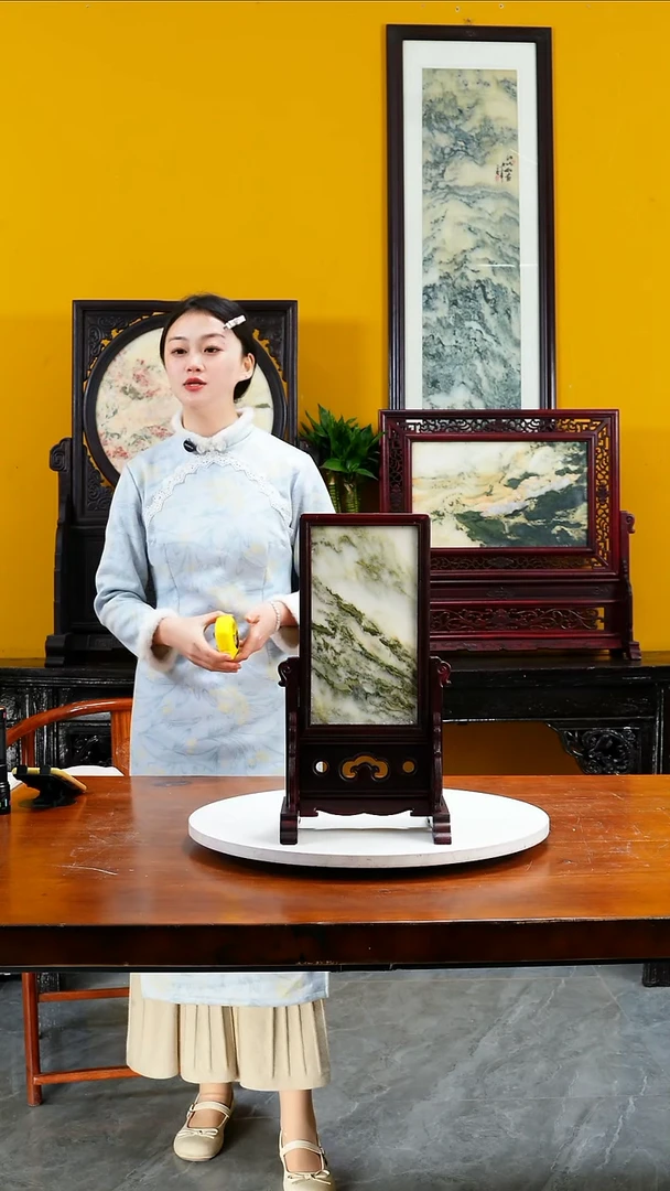 石材天然大理石画摆件