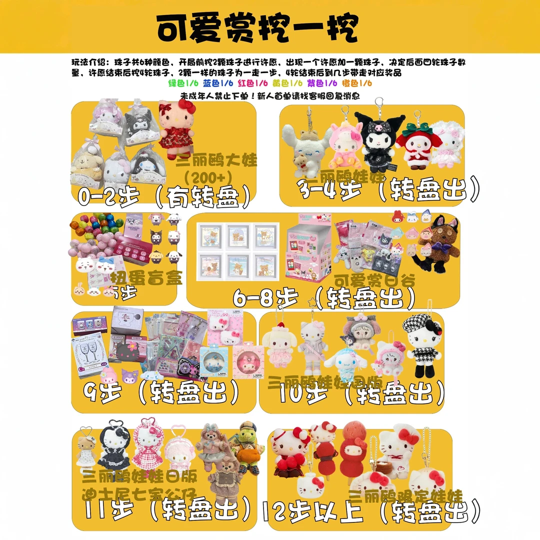 【代拆】混IP可爱赏挖一挖 三丽鸥 蜡笔小新 吉伊卡哇(抽后不退换)