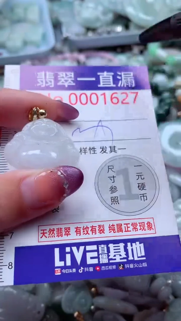 翡翠未镶嵌吊坠(不含链)1627