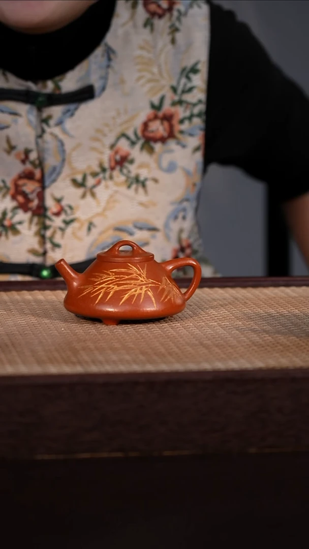 茶壶紫砂粗砂朱泥 110cc