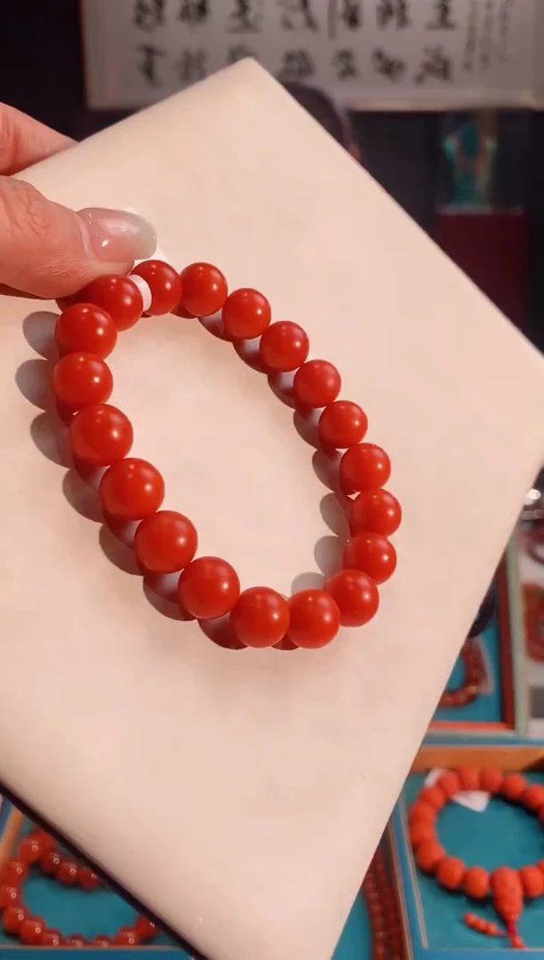 未镶嵌手链南红玛瑙5A级保山南红单圈10.5+mm
