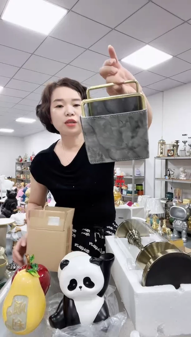 悦美石纹款收纳筒