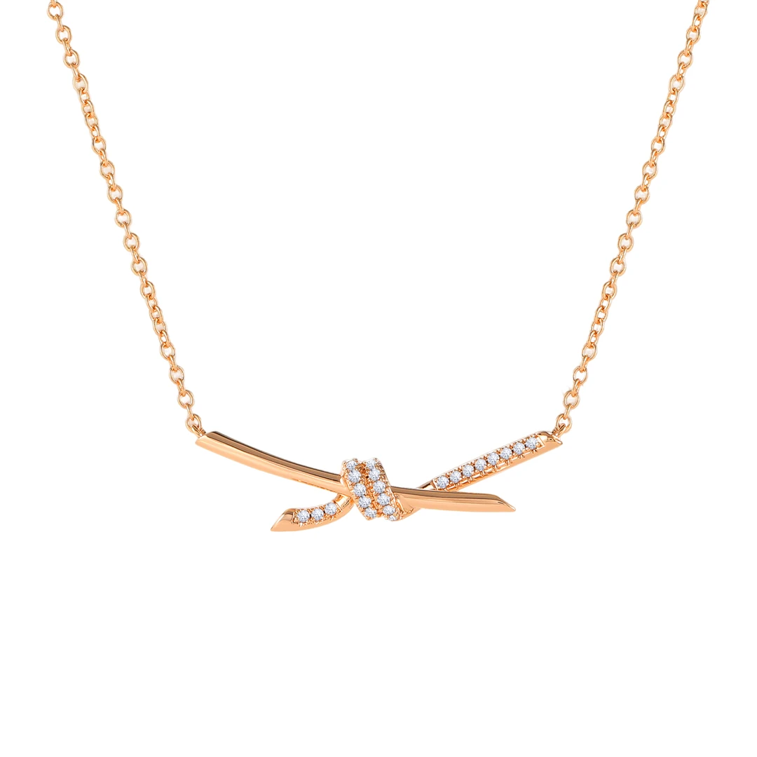 镀k金 【绳结】CNC精工 时尚轻奢项链45cm p1168