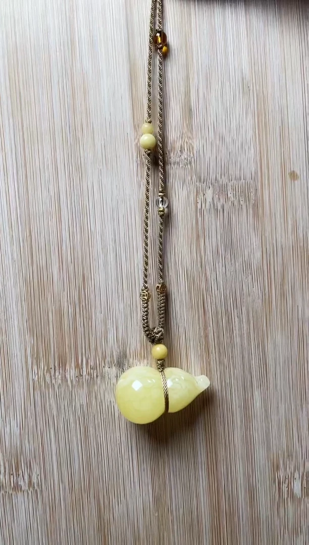 【闪购商品】蜜蜡颈饰未镶嵌葫芦项链