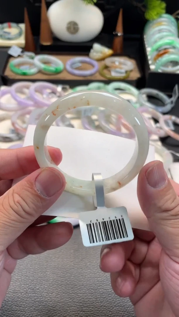 未镶嵌手镯翡翠99号链接 53正圈  有瑕疵