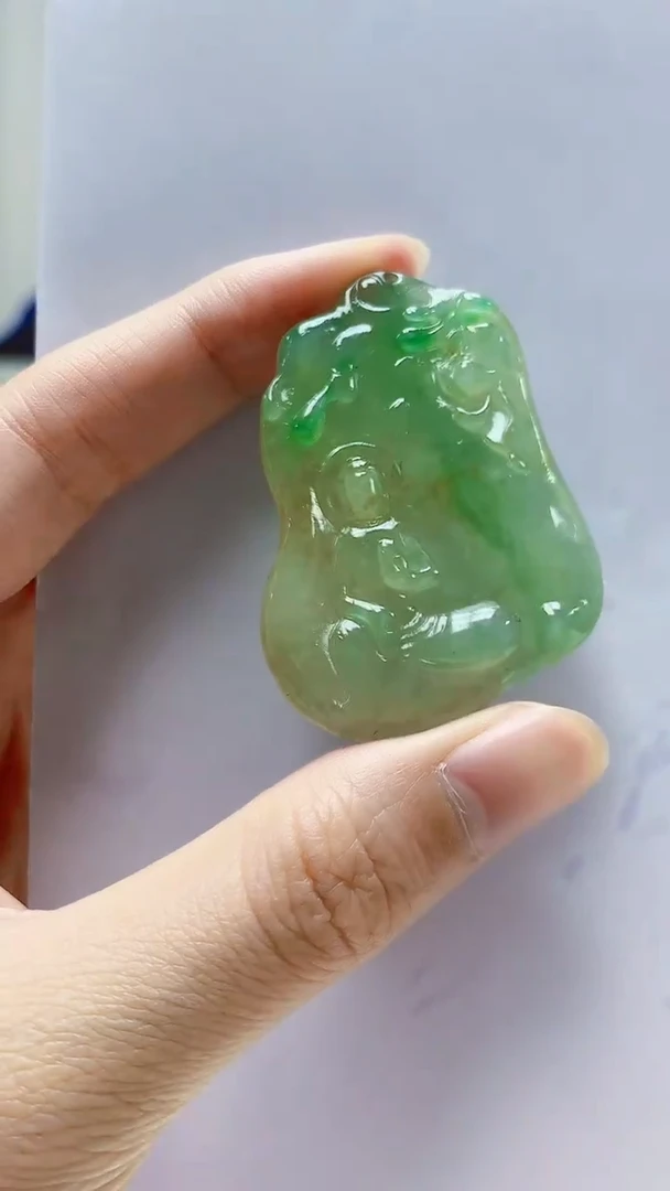 未镶嵌定制翡翠4868zm-毛货挂件69