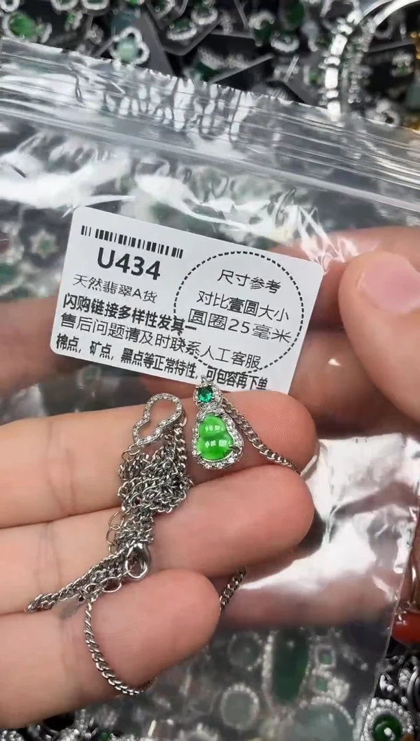 颈饰未镶嵌翡翠U434项链