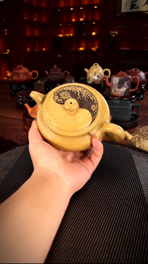 茶壶紫砂有***说太极扁腹