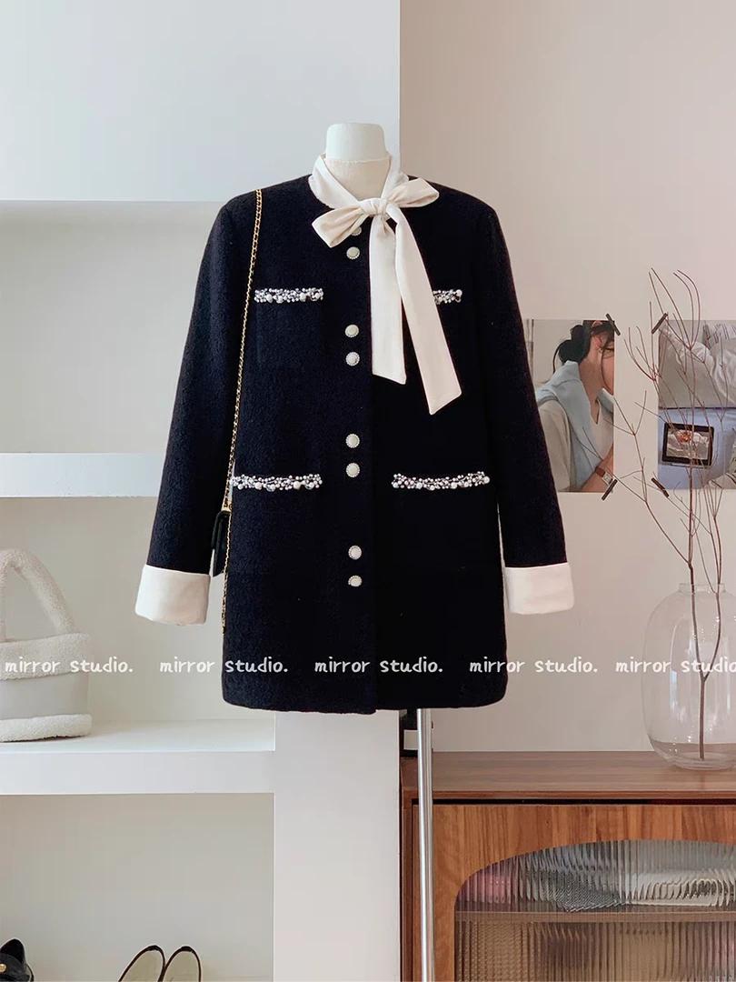 韩系赫本气质名媛高级感小香风羽绒外套女冬季超好看法式气质外套