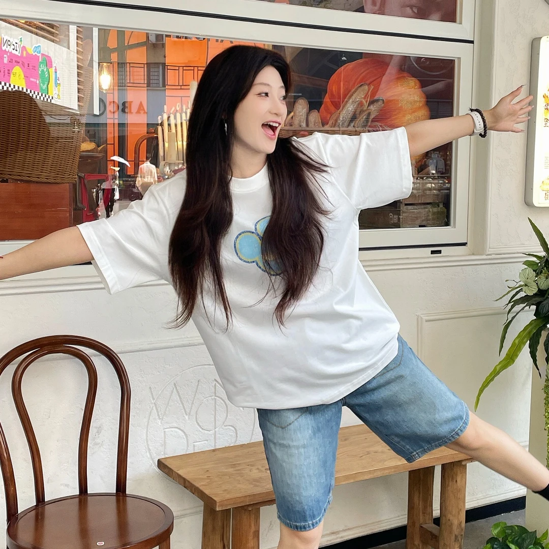 鼠鼠头T恤|迪士尼米奇森马短袖T恤男2025夏季新款上衣宽松痞帅