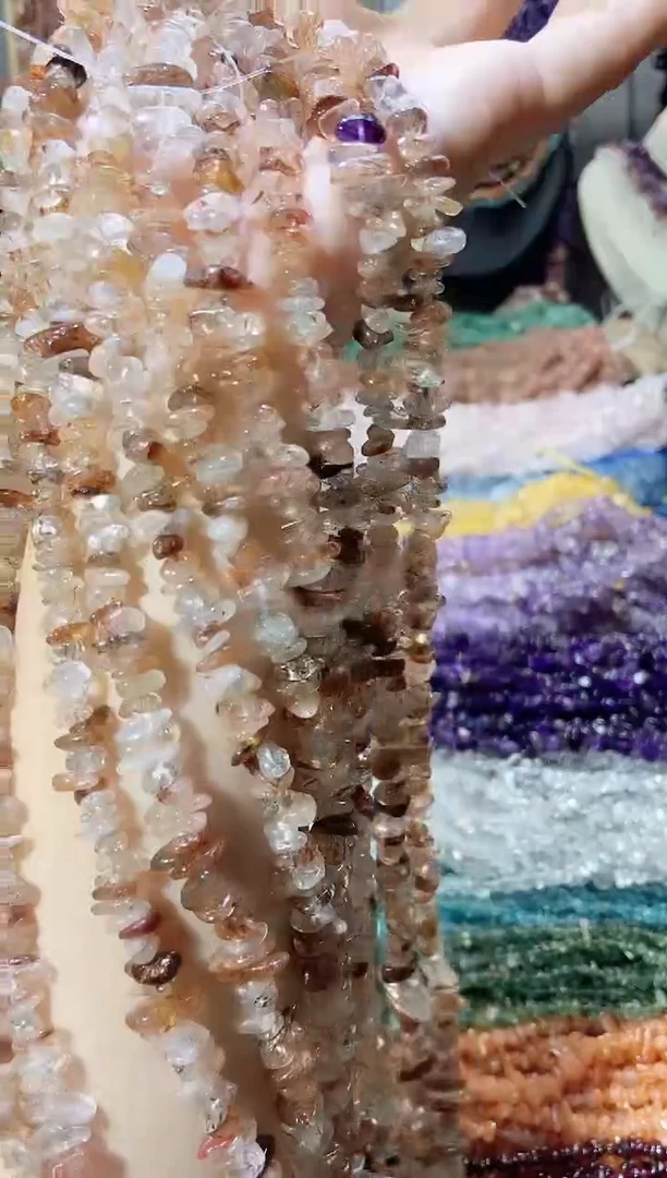 未镶嵌珠宝半成品水晶黑金超七