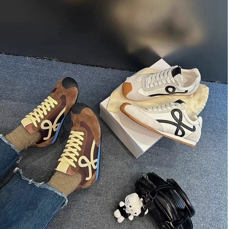 百搭运动慢跑复古德迅韩版鞋