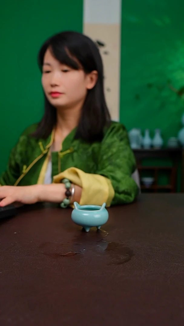 仿古支钉迷你扁香炉不完美 简装