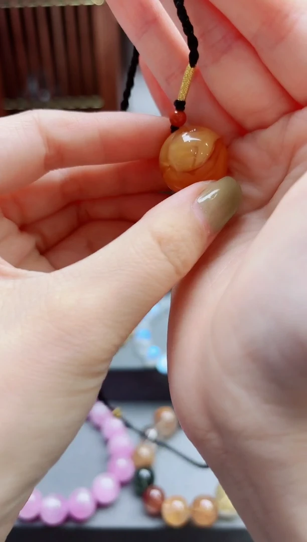 未镶嵌蜜蜡裸石蜜蜡单珠吊坠GW