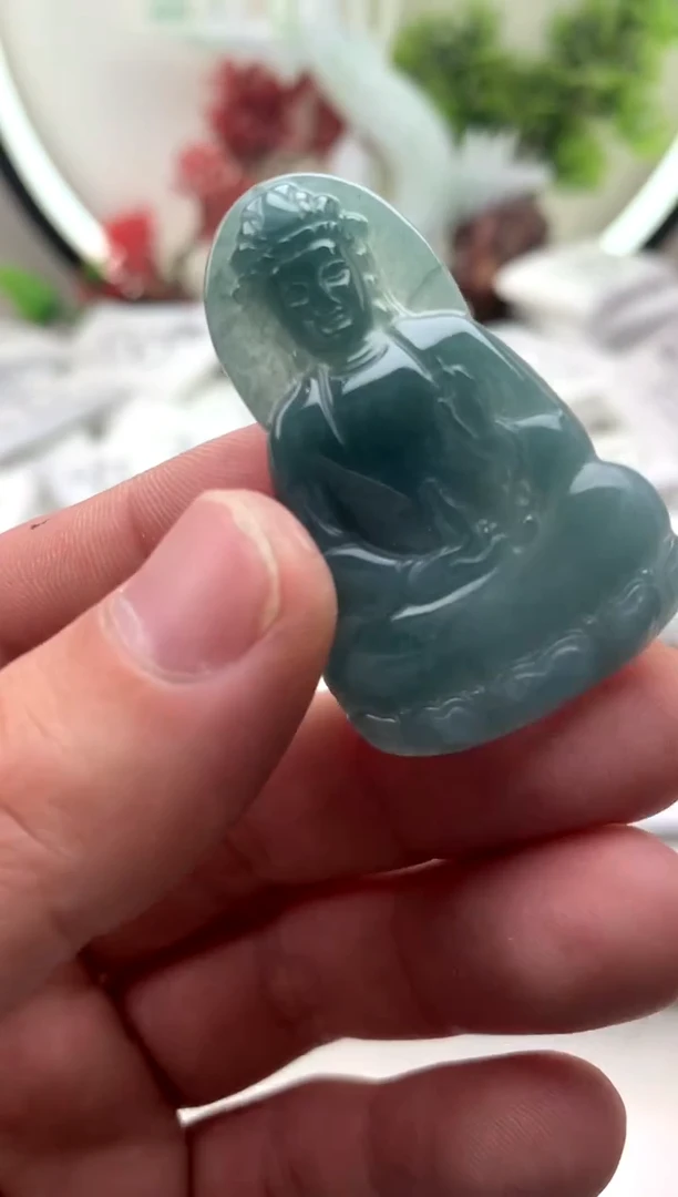 【闪购商品】翡翠颈饰未镶嵌素衣观音