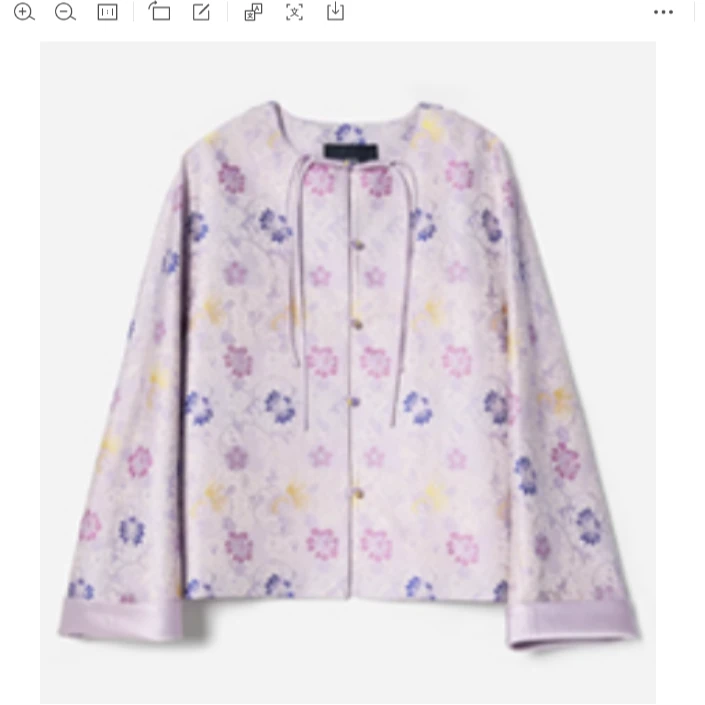 /瑾颜【冰裂梅花】新中式国风全真丝宋锦蜀锦提花对襟外套长袖