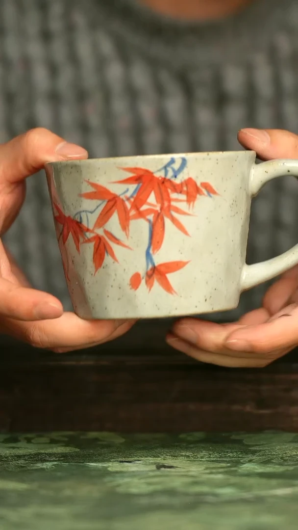 青诗集手工手绘瓷器