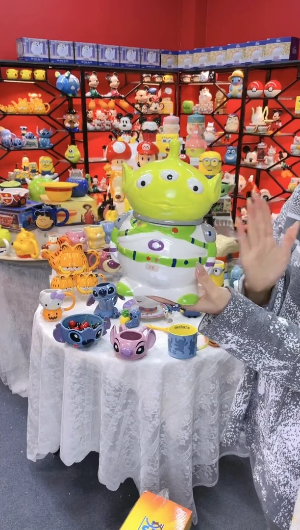 【闪购商品】.@@三眼仔饼干罐陶瓷