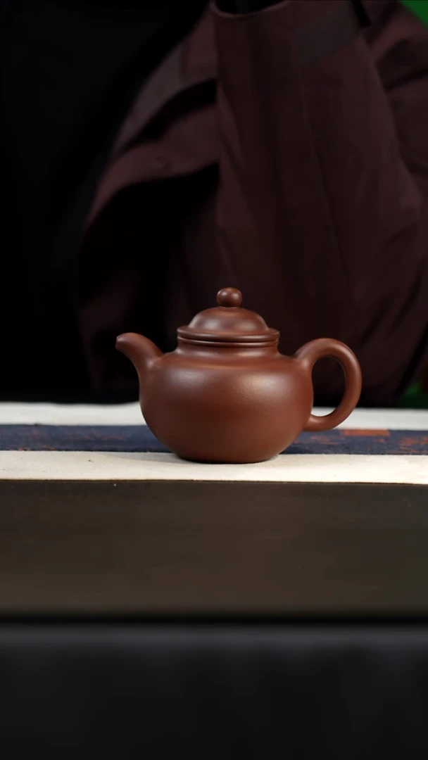 茶壶紫砂台西黑紫，240cc