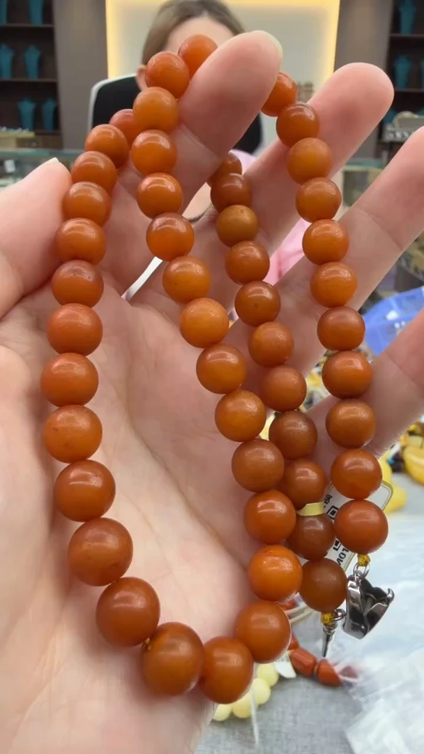 琥珀颈饰未镶嵌125秒拍号 假一罚三