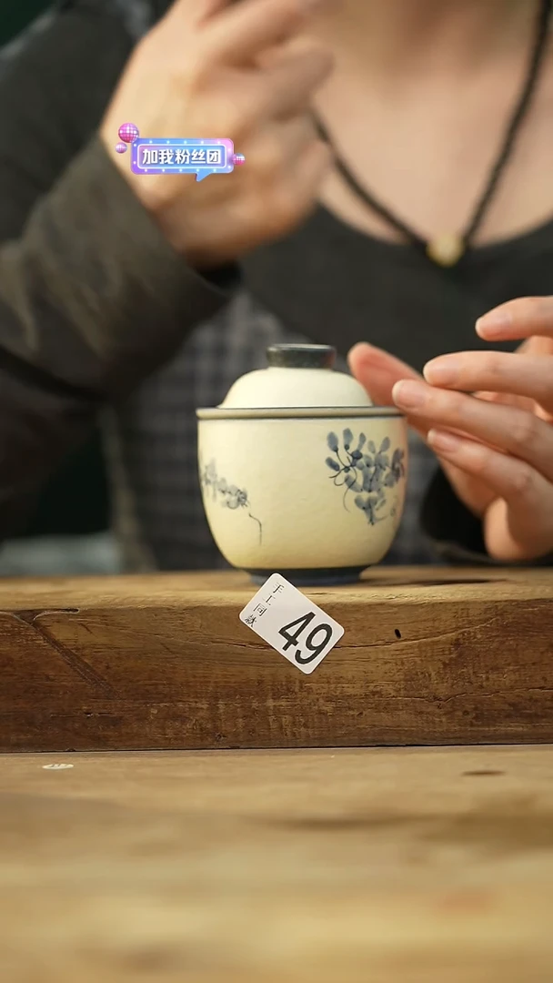 瓷片福利 仿古青花小猫叠叠乐